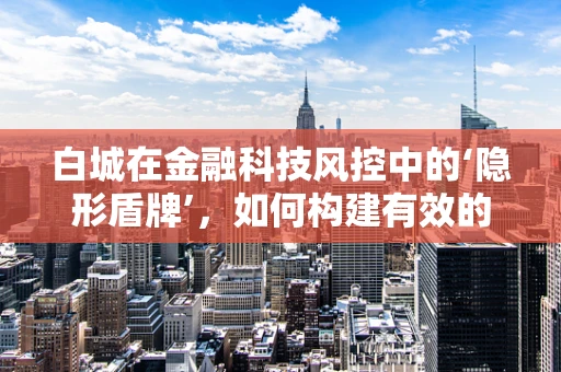 白城在金融科技风控中的‘隐形盾牌’，如何构建有效的地方性风险防控体系？