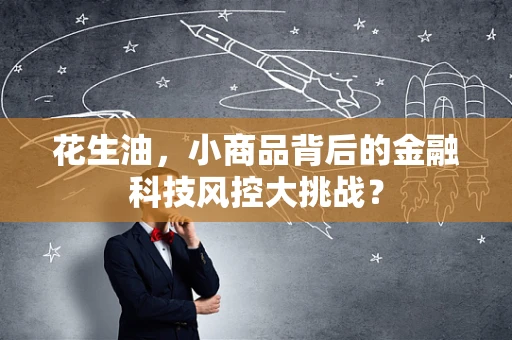 花生油，小商品背后的金融科技风控大挑战？