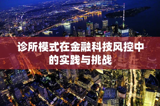 诊所模式在金融科技风控中的实践与挑战
