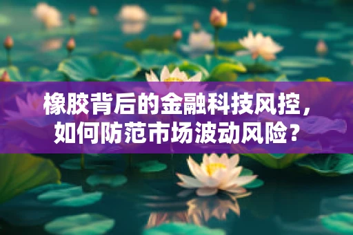 橡胶背后的金融科技风控，如何防范市场波动风险？