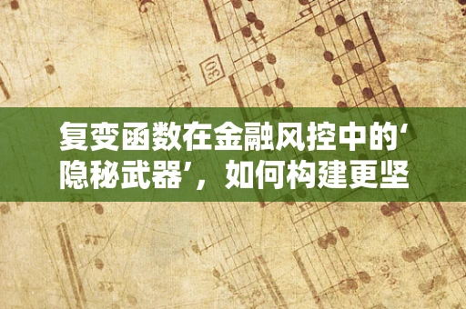 复变函数在金融风控中的‘隐秘武器’，如何构建更坚实的防线？