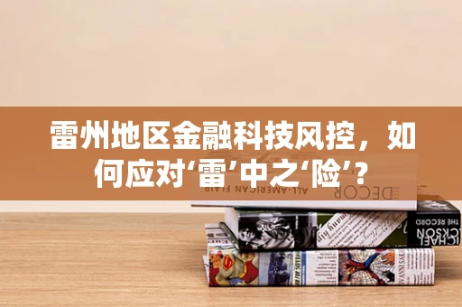 雷州地区金融科技风控，如何应对‘雷’中之‘险’？