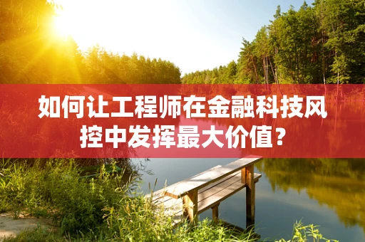 如何让工程师在金融科技风控中发挥最大价值？