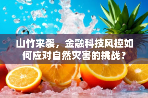 山竹来袭，金融科技风控如何应对自然灾害的挑战？