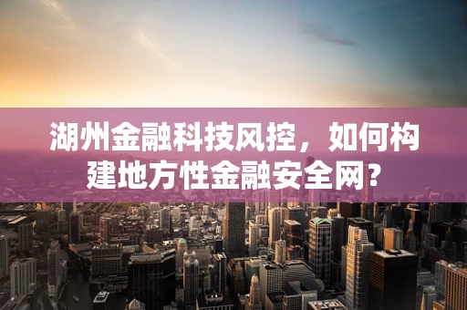 湖州金融科技风控，如何构建地方性金融安全网？