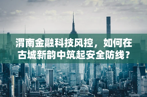 渭南金融科技风控，如何在古城新韵中筑起安全防线？