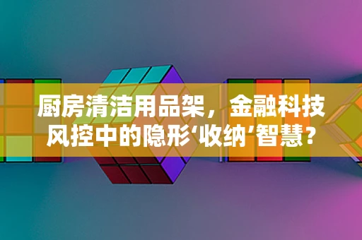 厨房清洁用品架，金融科技风控中的隐形‘收纳’智慧？