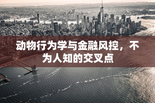 动物行为学与金融风控，不为人知的交叉点