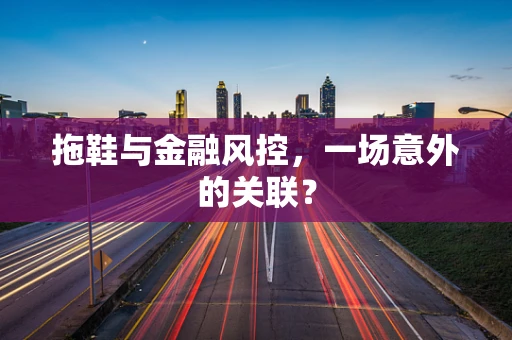 拖鞋与金融风控，一场意外的关联？