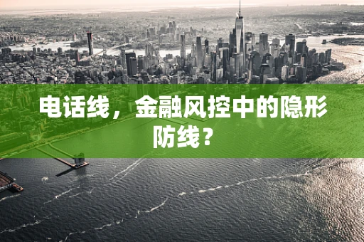 电话线，金融风控中的隐形防线？