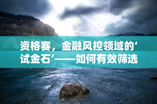 资格赛，金融风控领域的‘试金石’——如何有效筛选与评估？