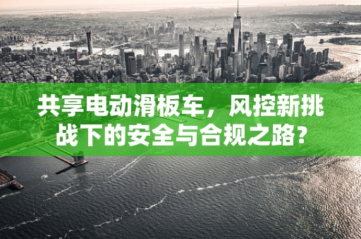 共享电动滑板车，风控新挑战下的安全与合规之路？