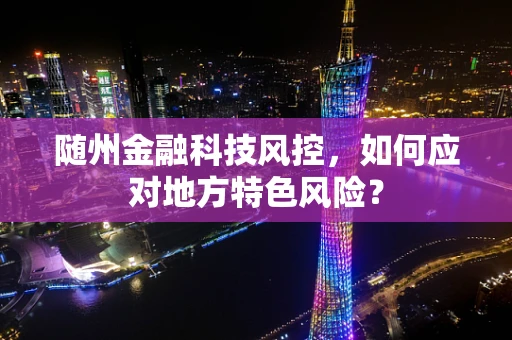 随州金融科技风控，如何应对地方特色风险？