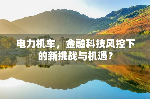 电力机车，金融科技风控下的新挑战与机遇？