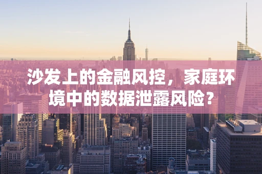 沙发上的金融风控，家庭环境中的数据泄露风险？