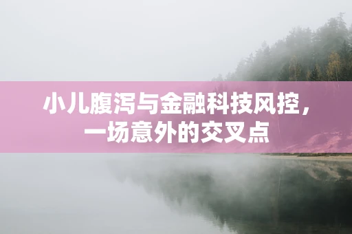小儿腹泻与金融科技风控，一场意外的交叉点