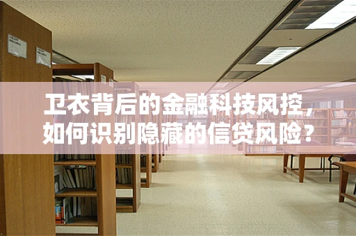 卫衣背后的金融科技风控，如何识别隐藏的信贷风险？