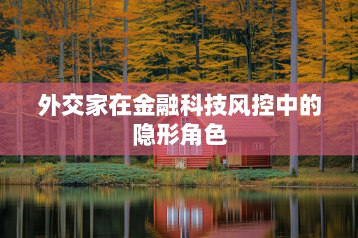 外交家在金融科技风控中的隐形角色