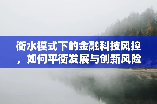 衡水模式下的金融科技风控，如何平衡发展与创新风险？