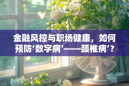 金融风控与职场健康，如何预防‘数字病’——颈椎病’？