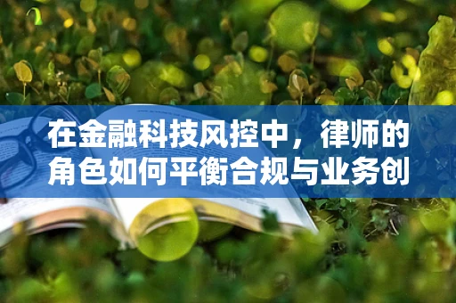 在金融科技风控中，律师的角色如何平衡合规与业务创新？