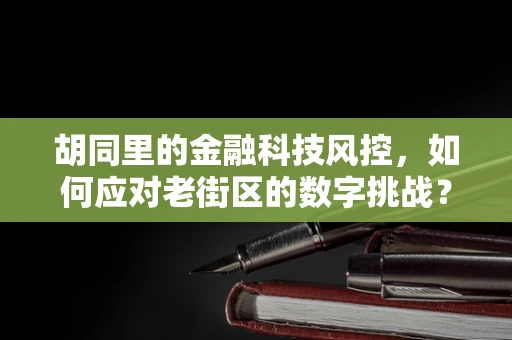 胡同里的金融科技风控，如何应对老街区的数字挑战？
