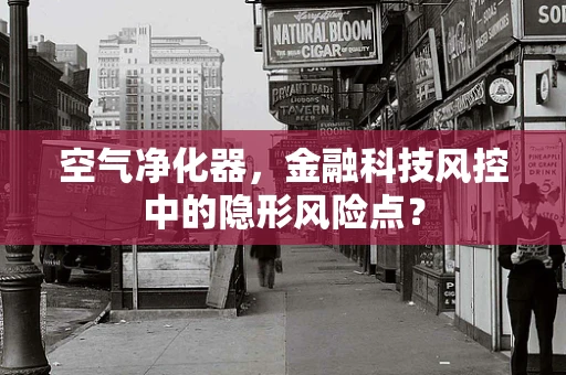 空气净化器，金融科技风控中的隐形风险点？