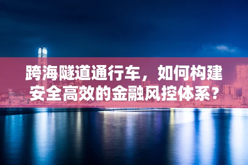 跨海隧道通行车，如何构建安全高效的金融风控体系？