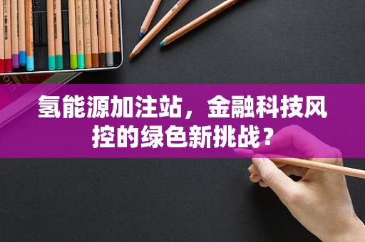 氢能源加注站，金融科技风控的绿色新挑战？