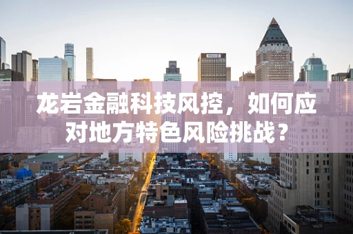 龙岩金融科技风控，如何应对地方特色风险挑战？