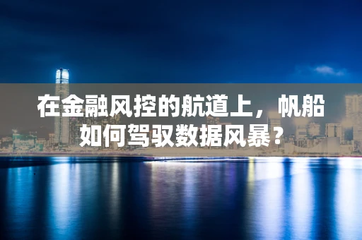 在金融风控的航道上，帆船如何驾驭数据风暴？
