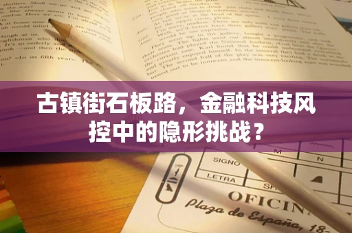 古镇街石板路，金融科技风控中的隐形挑战？