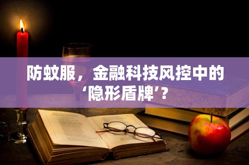 防蚊服，金融科技风控中的‘隐形盾牌’？
