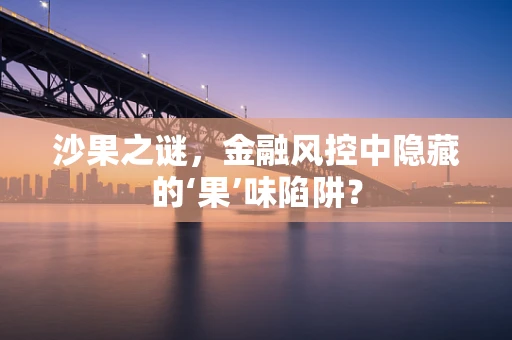 沙果之谜，金融风控中隐藏的‘果’味陷阱？
