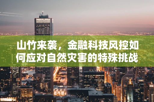 山竹来袭，金融科技风控如何应对自然灾害的特殊挑战？