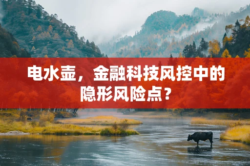 电水壶，金融科技风控中的隐形风险点？
