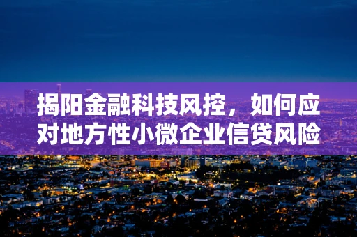 揭阳金融科技风控，如何应对地方性小微企业信贷风险？
