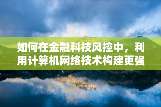 如何在金融科技风控中，利用计算机网络技术构建更强大的防御网络？