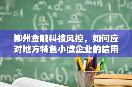 柳州金融科技风控，如何应对地方特色小微企业的信用风险挑战？