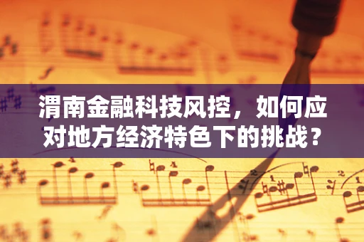 渭南金融科技风控，如何应对地方经济特色下的挑战？
