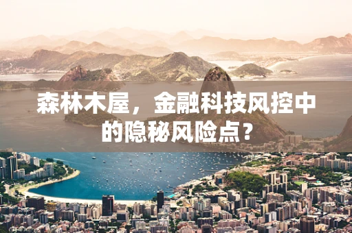 森林木屋，金融科技风控中的隐秘风险点？