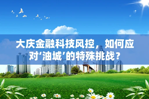 大庆金融科技风控，如何应对‘油城’的特殊挑战？