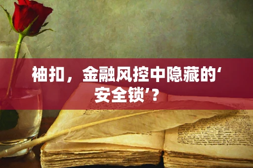 袖扣，金融风控中隐藏的‘安全锁’？