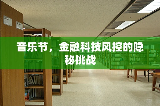 音乐节，金融科技风控的隐秘挑战