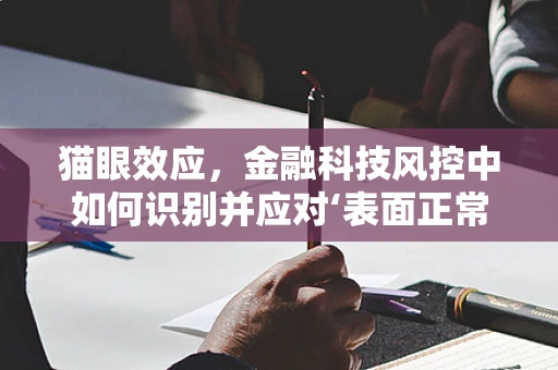 猫眼效应，金融科技风控中如何识别并应对‘表面正常’的欺诈行为？