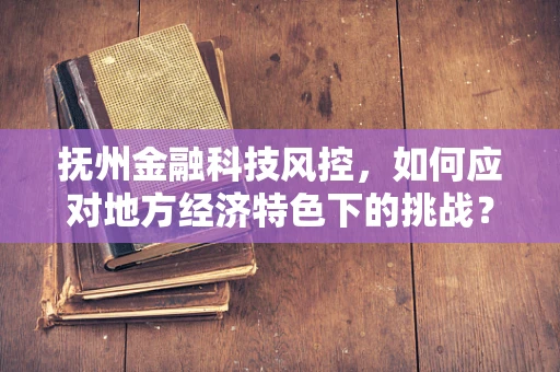 抚州金融科技风控，如何应对地方经济特色下的挑战？