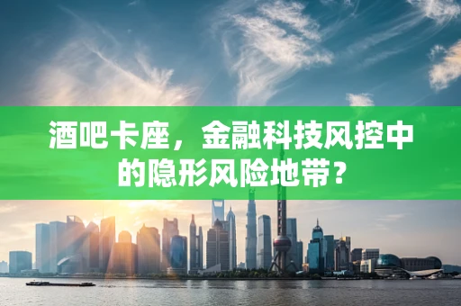 酒吧卡座，金融科技风控中的隐形风险地带？