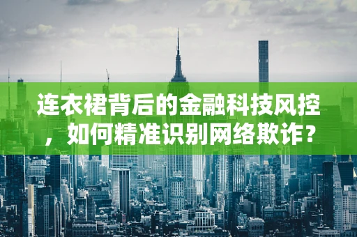 连衣裙背后的金融科技风控，如何精准识别网络欺诈？