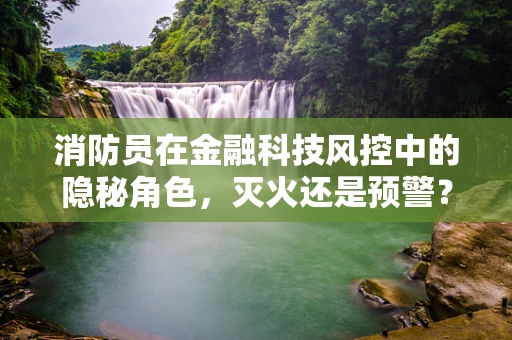 消防员在金融科技风控中的隐秘角色，灭火还是预警？