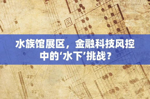 水族馆展区，金融科技风控中的‘水下’挑战？